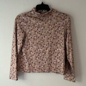 Girls Copper Key floral turtleneck size XL